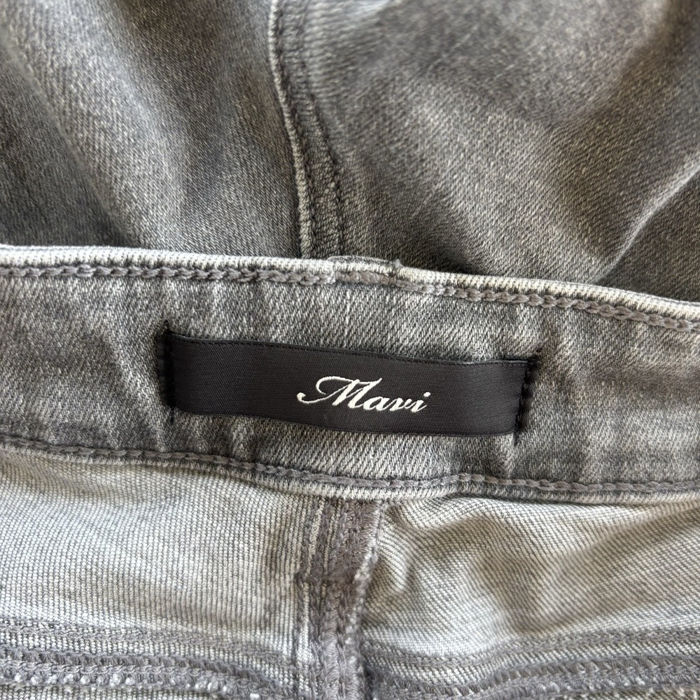Mavi Women's Emma Slim Boyfriend Jeans Size 33/32 Gray Stretch Mid Rise - Picture 7 of 7
